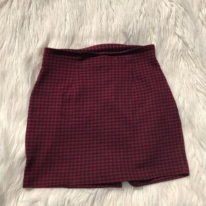 plaid 90s skirt